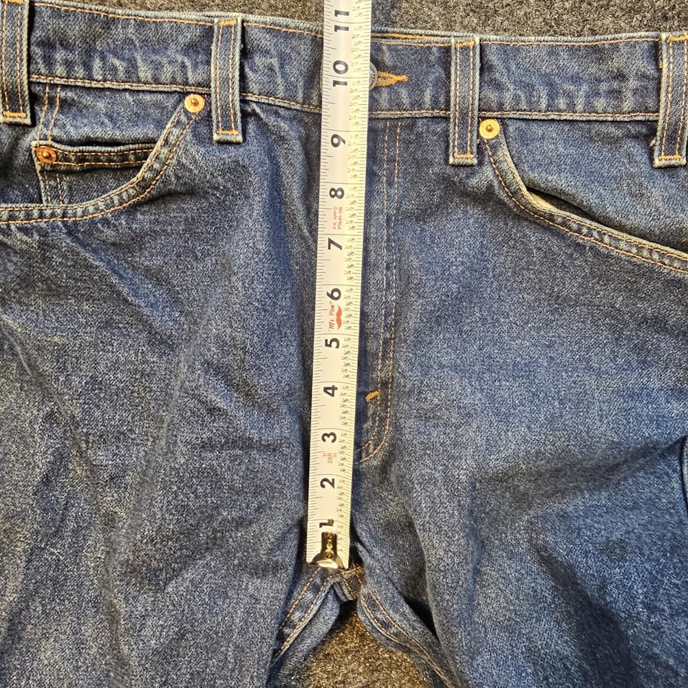 Vintage Levi's 505 Orange Tab USA Mens 33x34 Distressed Straight Leg Jeans - Picture 9 of 12